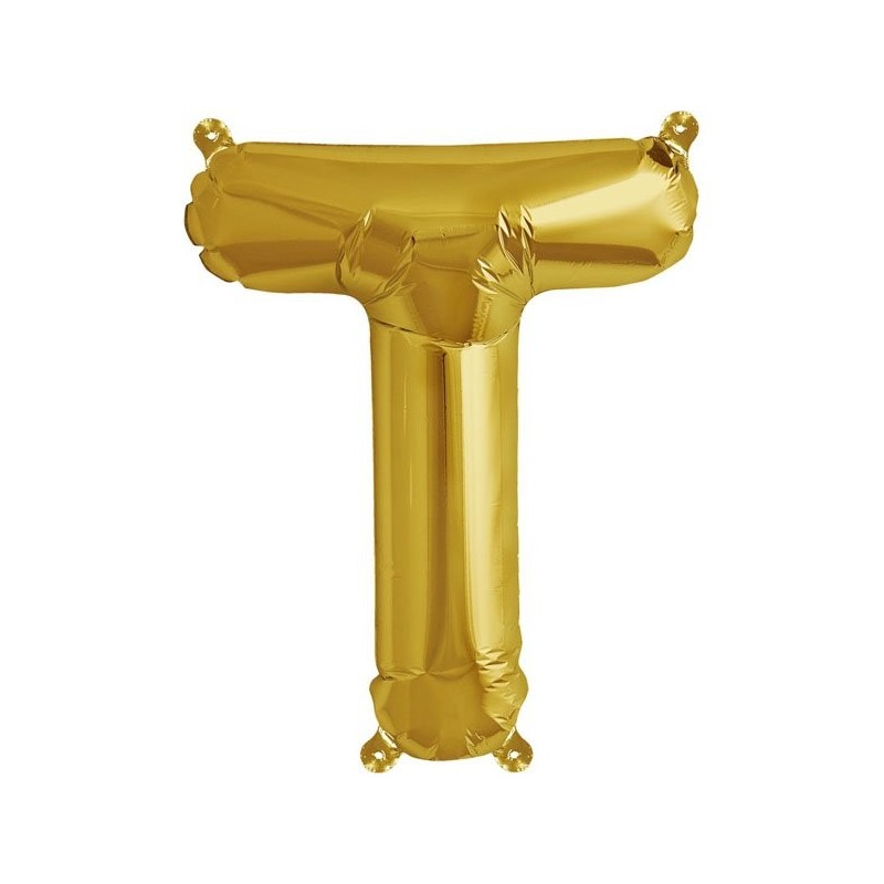 NorthStar 16 Inch Letter Balloon T Gold