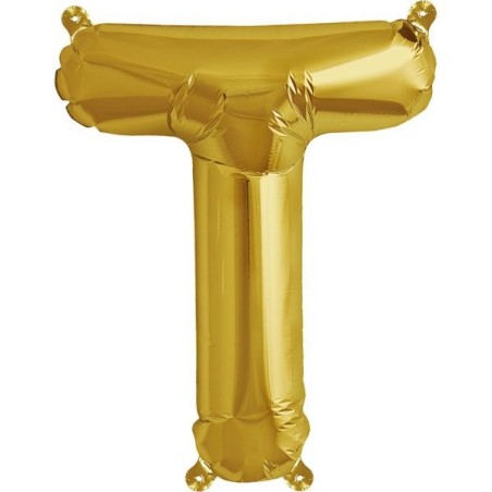 NorthStar 16 Inch Letter Balloon T Gold