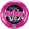 Qualatex 18 Inch Round Foil Balloon - Birthday Feminine Fun