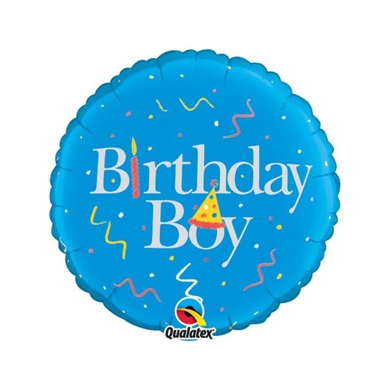 Qualatex 18 Inch Round Foil Balloon - Birthday Boy