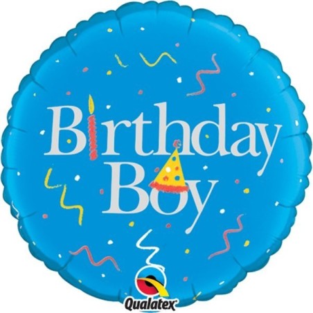 Qualatex 18 Inch Round Foil Balloon - Birthday Boy