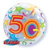 Qualatex 22 Inch Single Bubble Balloon - 50 Brilliant Stars