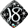 Qualatex 18 Inch Diamond Foil Balloon - 18 Elegant Sparkles & Swirls