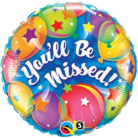 Qualatex 18 Inch Round Foil Balloon - Youll Be Missed