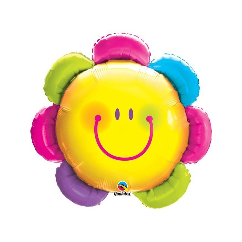 Qualatex 32 Inch Shaped Foil Balloon - Funny Face Flower