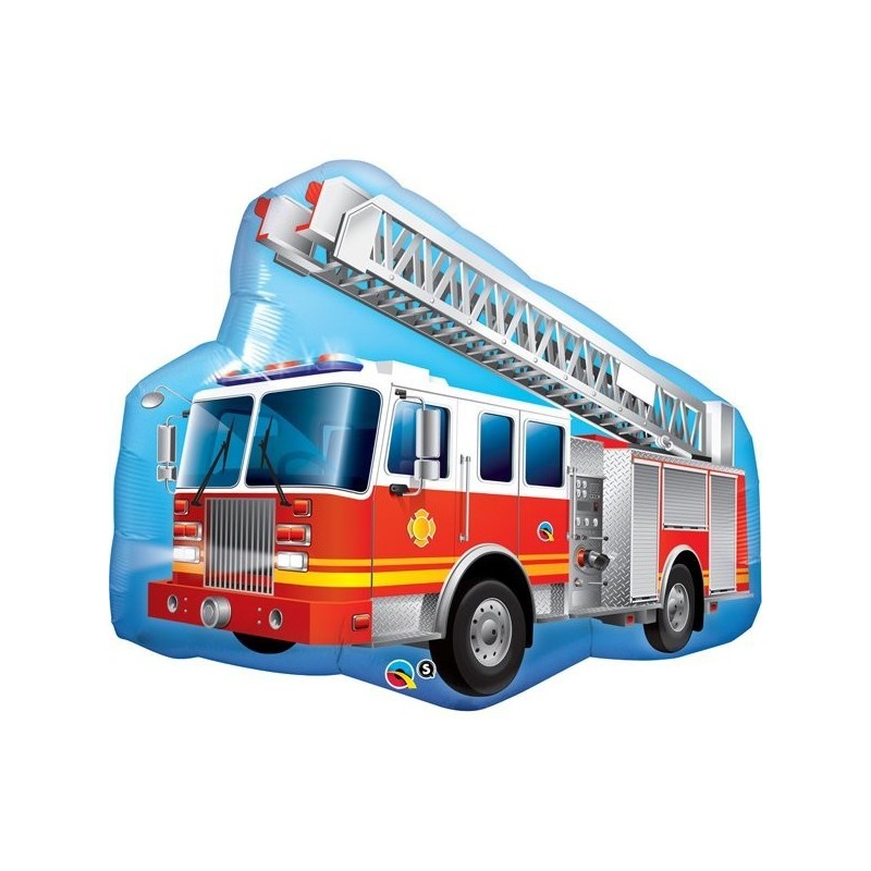 Qualatex 36 Inch Shaped Foil Balloon - Red Fire Truck