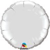 Qualatex 36 Inch Round Plain Foil Balloon - Silver