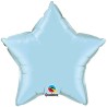 Qualatex 36 Inch Star Plain Foil Balloon - Pearl Lite Blue