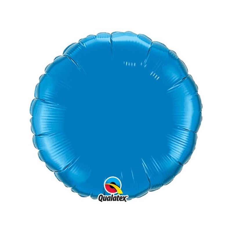 Qualatex 36 Inch Round Plain Foil Balloon - Sapphire Blue