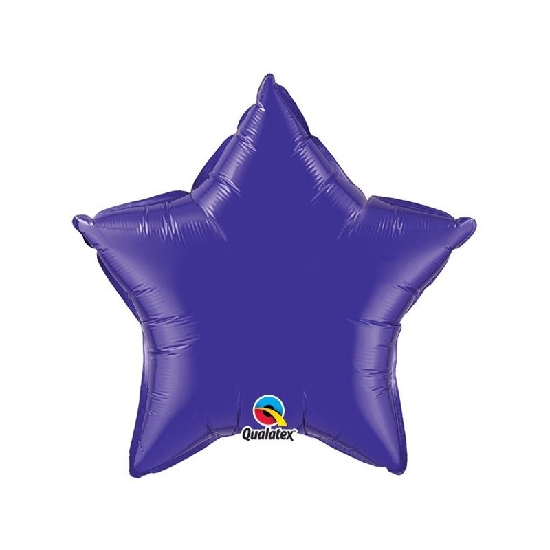 Qualatex 36 Inch Star Plain Foil Balloon - Quartz Purple
