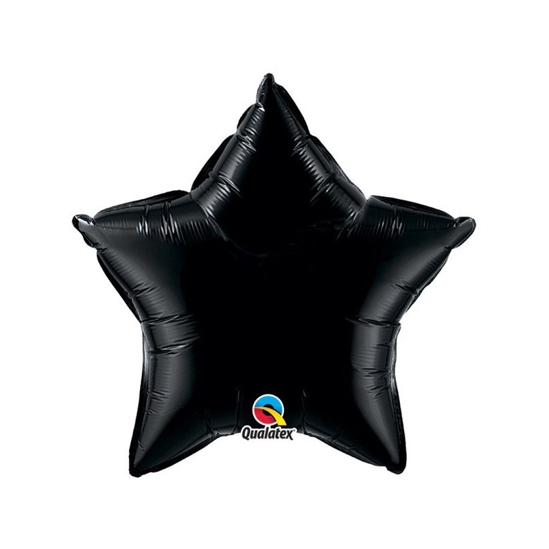 Qualatex 36 Inch Star Plain Foil Balloon - Onyx Black