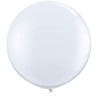 Qualatex 05 Inch Round Plain Latex Balloon - White