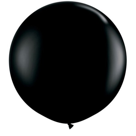 Qualatex 05 Inch Round Plain Latex Balloon - Onyx Black