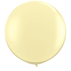 Qualatex 05 Inch Round Plain Latex Balloon - Ivory Silk