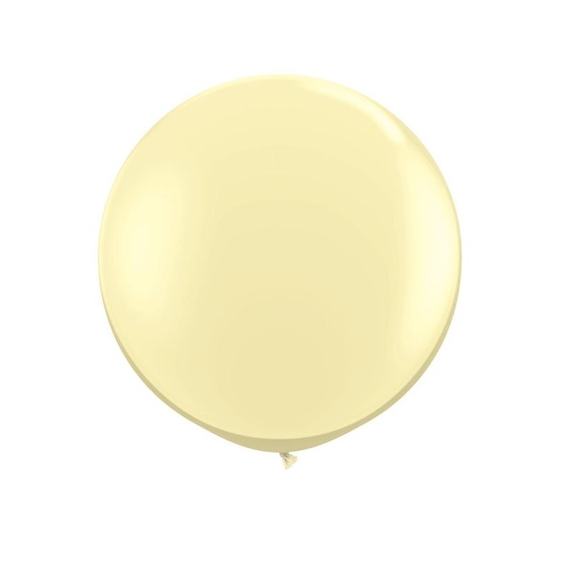 Qualatex 05 Inch Round Plain Latex Balloon - Ivory Silk