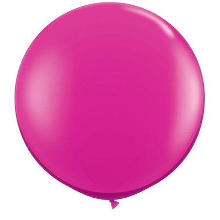 Qualatex 05 Inch Round Plain Latex Balloon - Jewel Magenta
