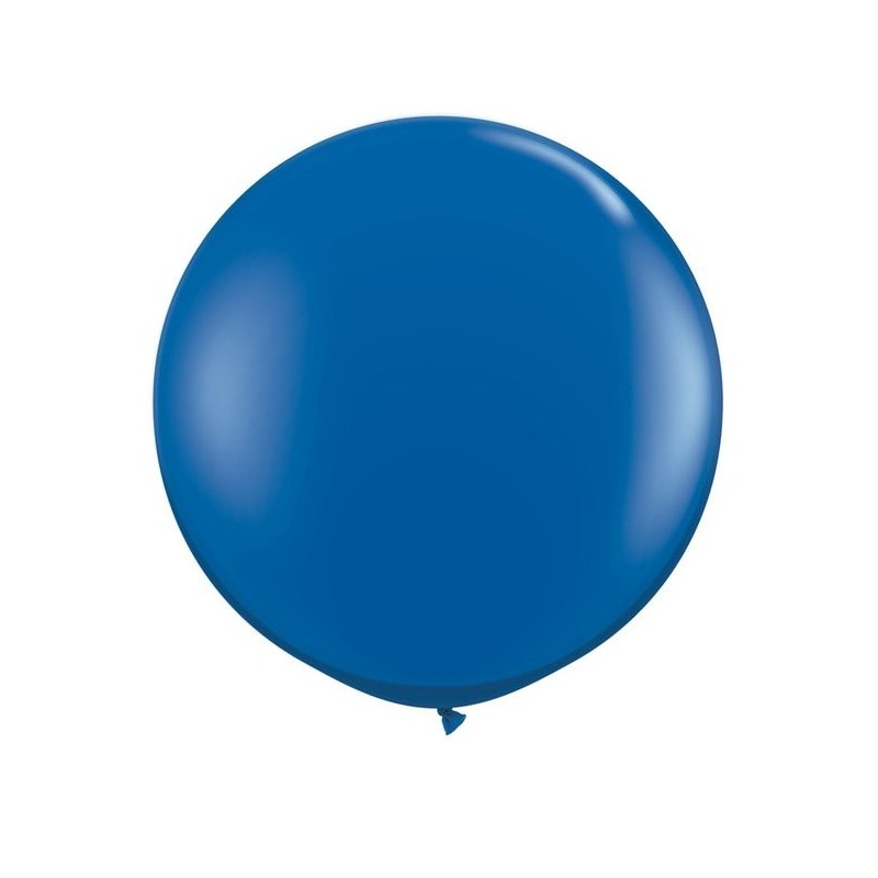 Qualatex 05 Inch Round Plain Latex Balloon - Sapphire Blue
