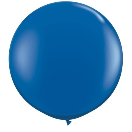Qualatex 05 Inch Round Plain Latex Balloon - Sapphire Blue