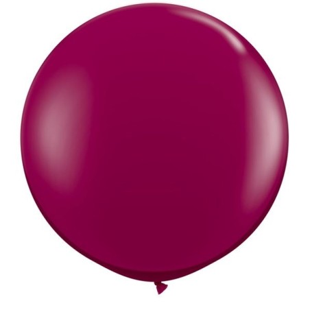 Qualatex 05 Inch Round Plain Latex Balloon - Sparkling Burgandy