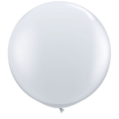 Qualatex 05 Inch Round Plain Latex Balloon - Diamond Clear