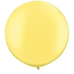 Qualatex 05 Inch Round Plain Latex Balloon - Pearl Lemon
