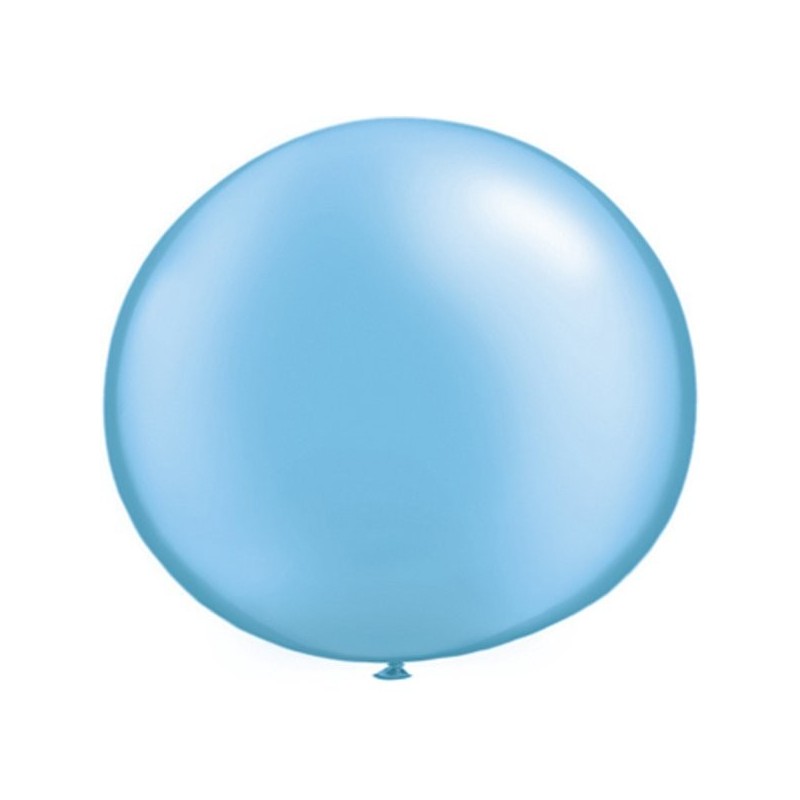 Qualatex 05 Inch Round Plain Latex Balloon - Pearl Azure