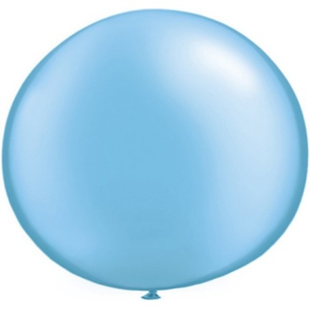 Qualatex 05 Inch Round Plain Latex Balloon - Pearl Azure
