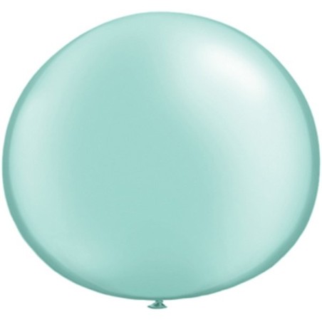Qualatex 05 Inch Round Plain Latex Balloon - Pearl Mint Green