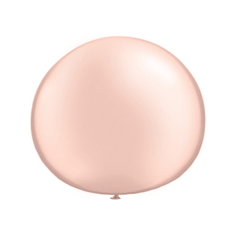 Qualatex 05 Inch Round Plain Latex Balloon - Pearl Peach