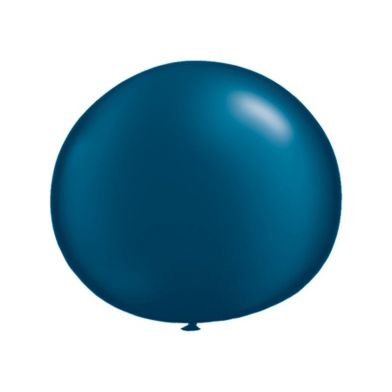 Qualatex 05 Inch Round Plain Latex Balloon - Pearl Midnt Blue