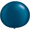 Qualatex 05 Inch Round Plain Latex Balloon - Pearl Midnt Blue
