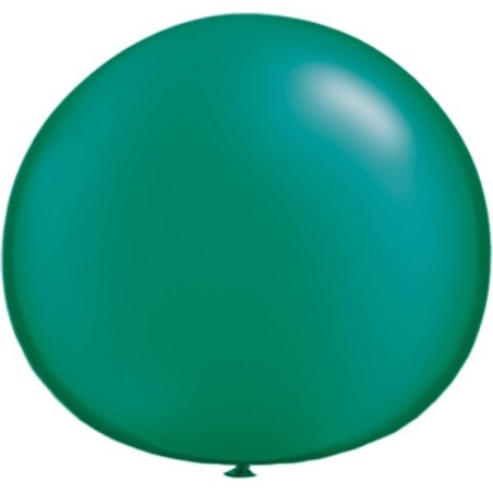Qualatex 05 Inch Round Plain Latex Balloon - Pearl Emerald