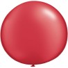 Qualatex 05 Inch Round Plain Latex Balloon - Pearl Ruby Red