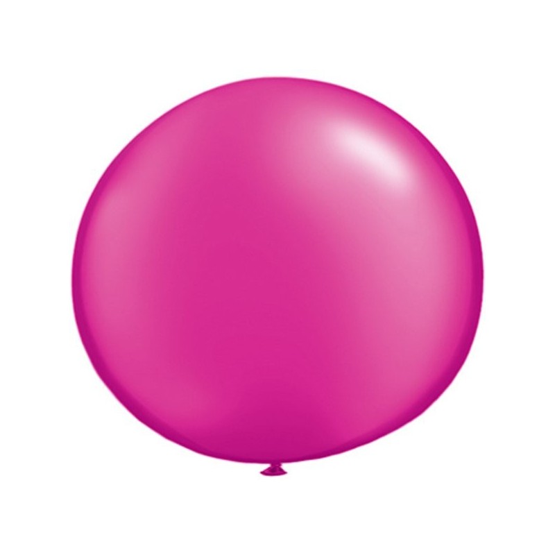 Qualatex 05 Inch Round Plain Latex Balloon - Pearl Magenta