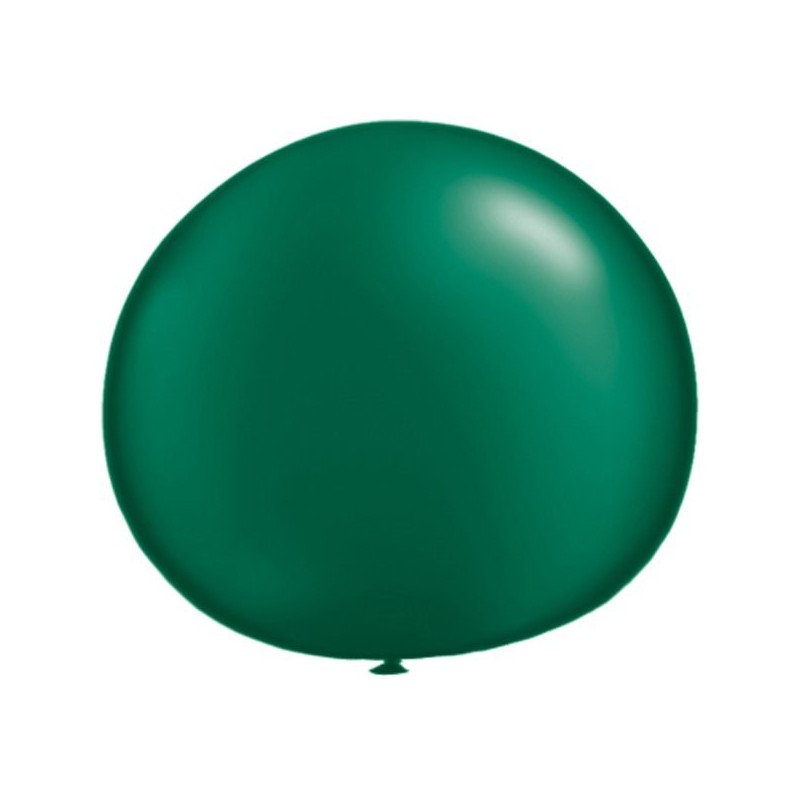 Qualatex 05 Inch Round Plain Latex Balloon - Pearl Forest Green
