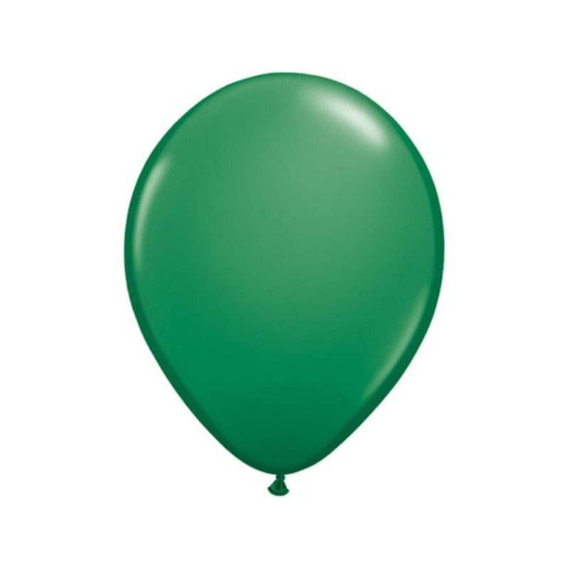 Qualatex 11 Inch Round Plain Latex Balloon - Green