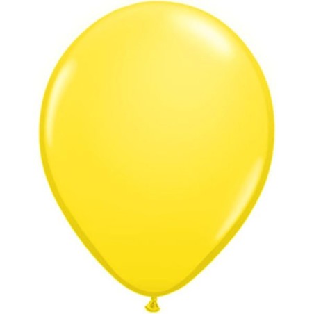 Qualatex 11 Inch Round Plain Latex Balloon - Yellow