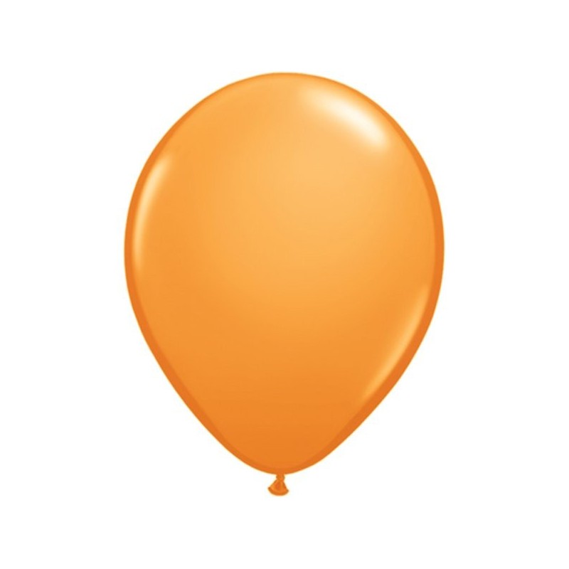 Qualatex 11 Inch Round Plain Latex Balloon - Orange