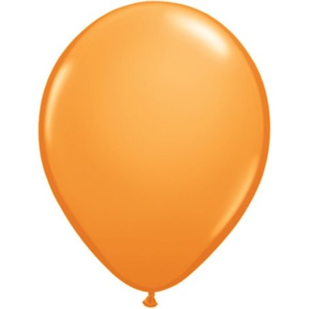 Qualatex 11 Inch Round Plain Latex Balloon - Orange