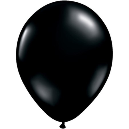 Qualatex 11 Inch Round Plain Latex Balloon - Onyx Black