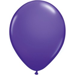 Qualatex 11 Inch Round Plain Latex Balloon - Purple Violet