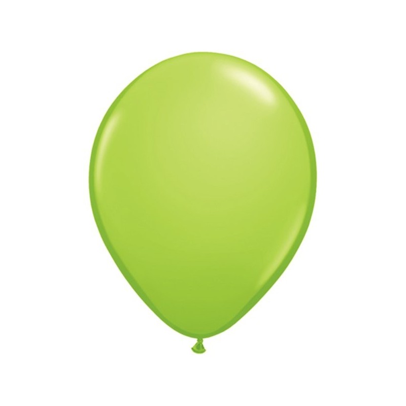Qualatex 11 Inch Round Plain Latex Balloon - Lime green