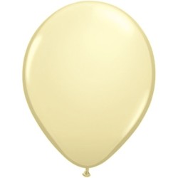 Qualatex 11 Inch Round Plain Latex Balloon - Ivory Silk