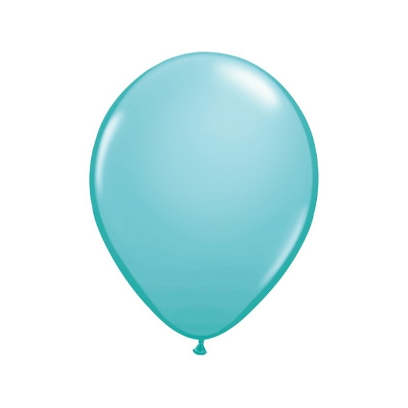 Qualatex 11 Inch Round Plain Latex Balloon - Caribbean Blue