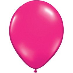 Qualatex 11 Inch Round Plain Latex Balloon - Jewel Magenta