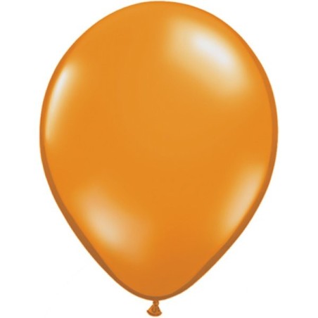 Qualatex 11 Inch Round Plain Latex Balloon - Mand Orange