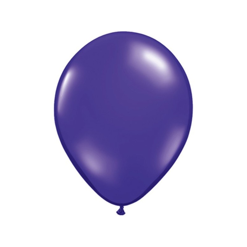 Qualatex 11 Inch Round Plain Latex Balloon - Quartx Purple