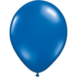 Qualatex 11 Inch Round Plain Latex Balloon - Sapphire Blue