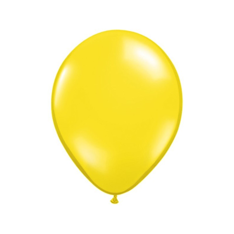 Qualatex 11 Inch Round Plain Latex Balloon - Citrine Yellow