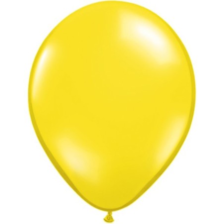 Qualatex 11 Inch Round Plain Latex Balloon - Citrine Yellow